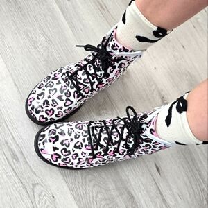 Skechers | Gravlen pink leopard print Coquette lace-up boots | WMS 6.5